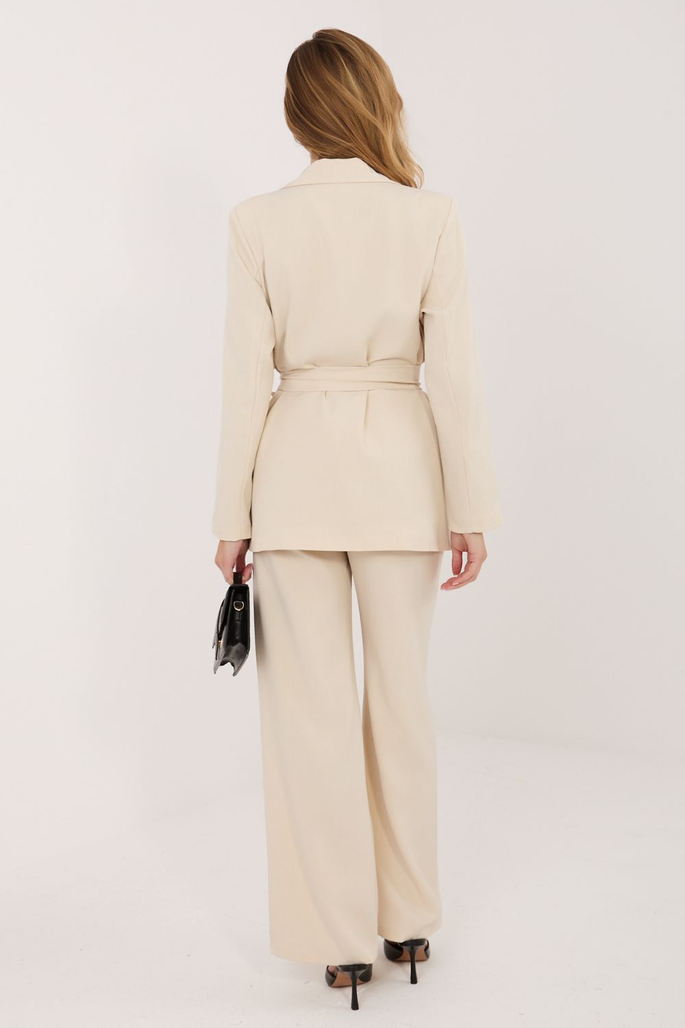 Spodnie Komplet Model MI-KMPL-A2943.85 Light Beige - Italy Moda227871 - Beżowy - obrazek 3