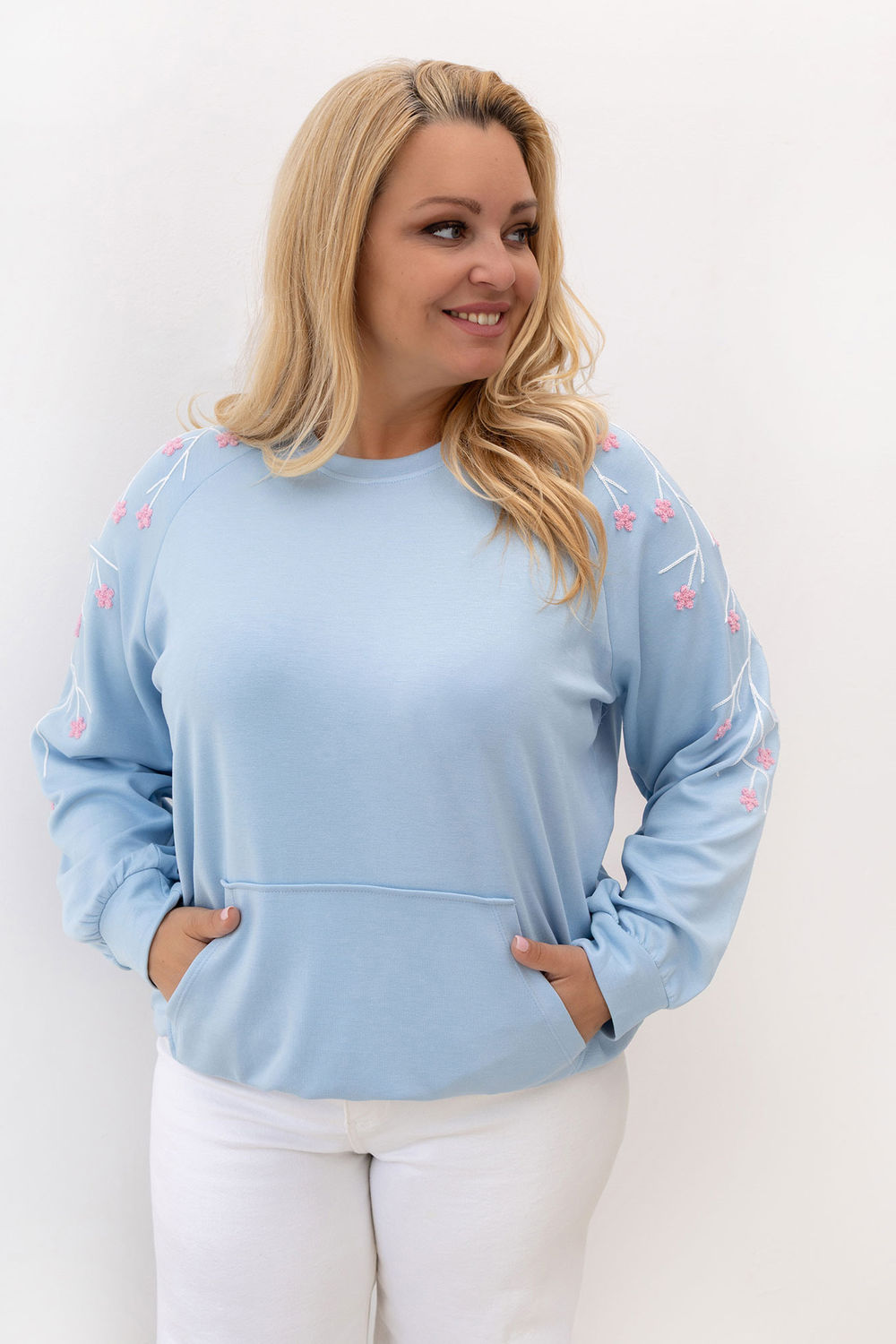 Bluza Damska Model RV-BL-A1210.98 Light Blue - Relevance228059 - Niebieski