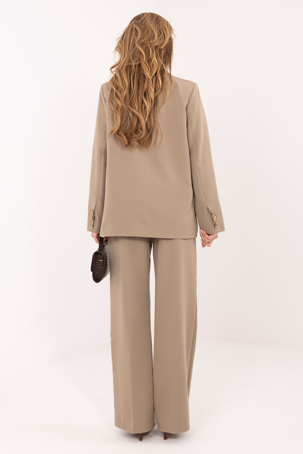 Spodnie Komplet Model MI-KMPL-A54256.16P Dark Beige - Italy Moda228185 - Beżowy - obrazek 3