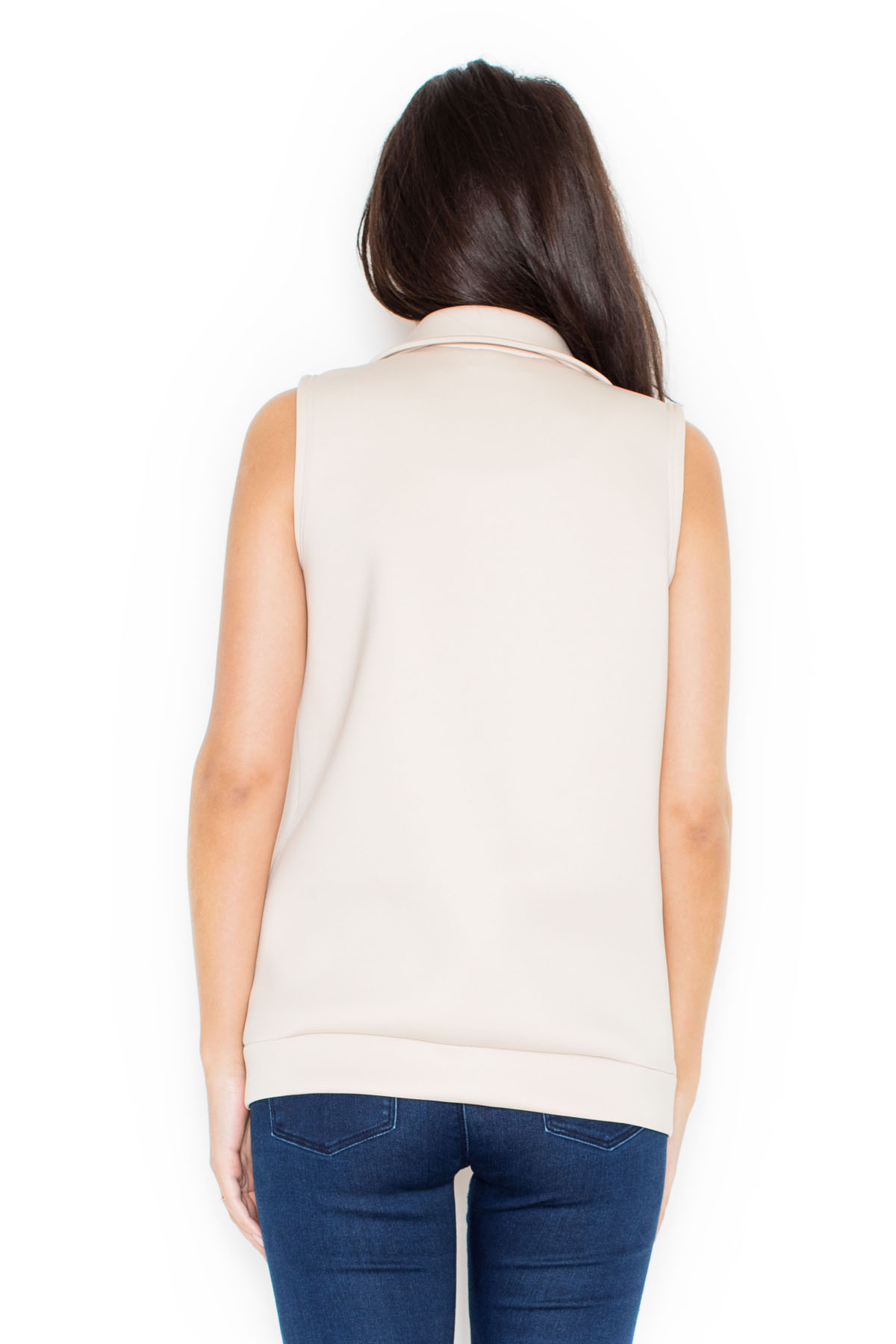 Kamizelka K319 Beige - Katrus49966 - Beżowy - obrazek 4