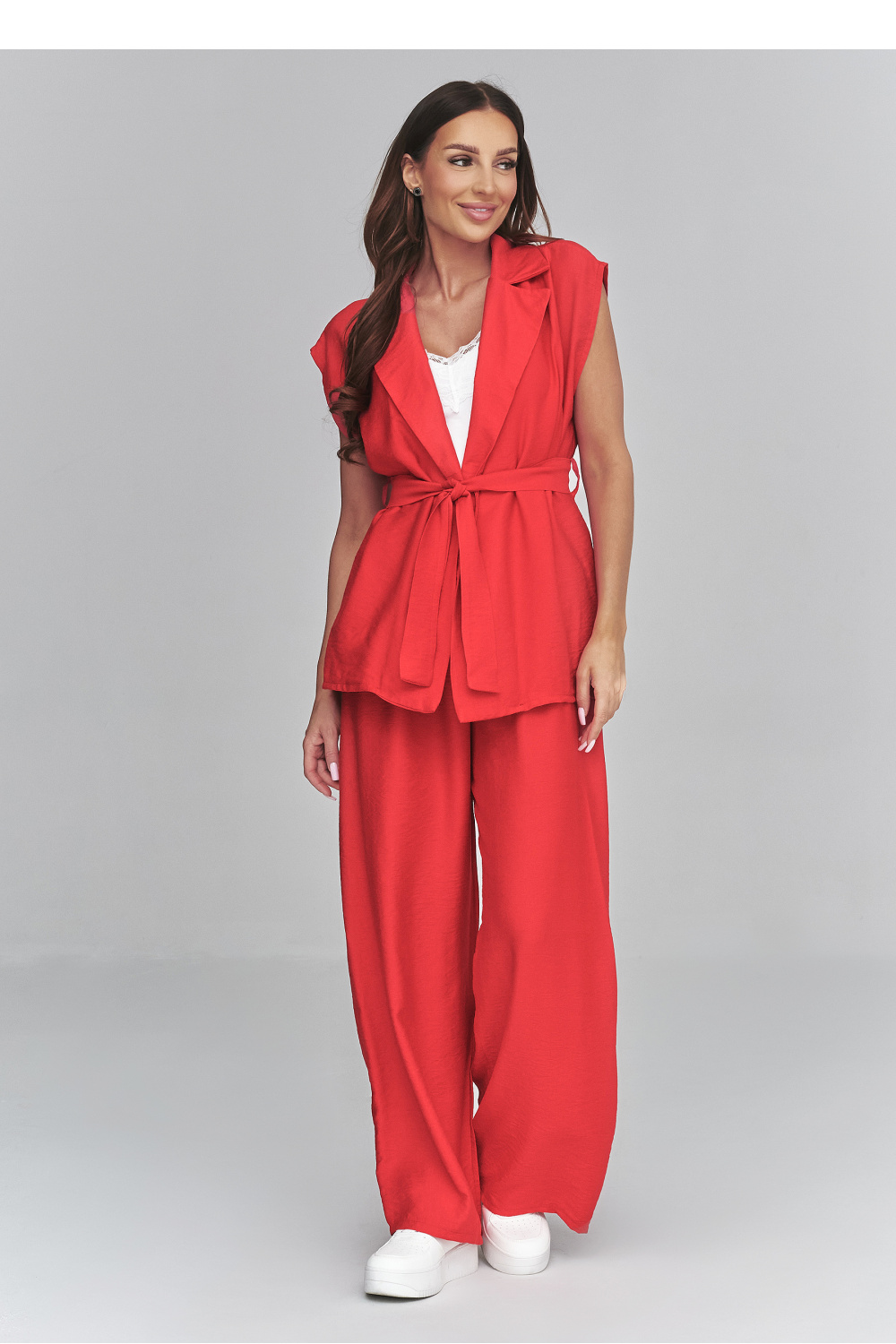 Spodnie Komplet Model C69 Red - Makadamia228277 - Czerwony