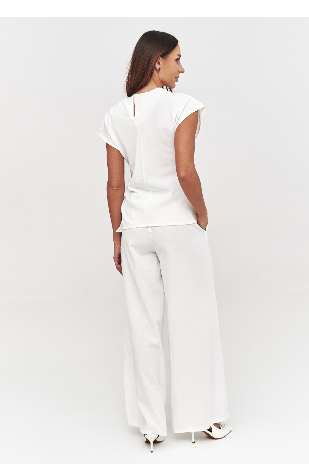 Spodnie Komplet Model C55 White - Makadamia228295 - Biały - obrazek 3