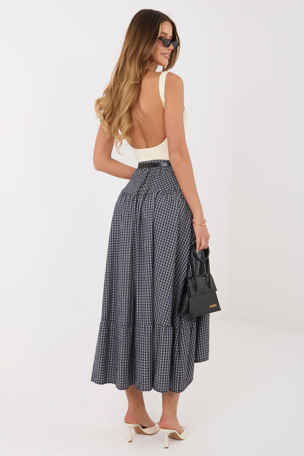 Spódnica Model IT-SD-FL10325.01 Navy - Italy Moda228451 - Granatowy - obrazek 3