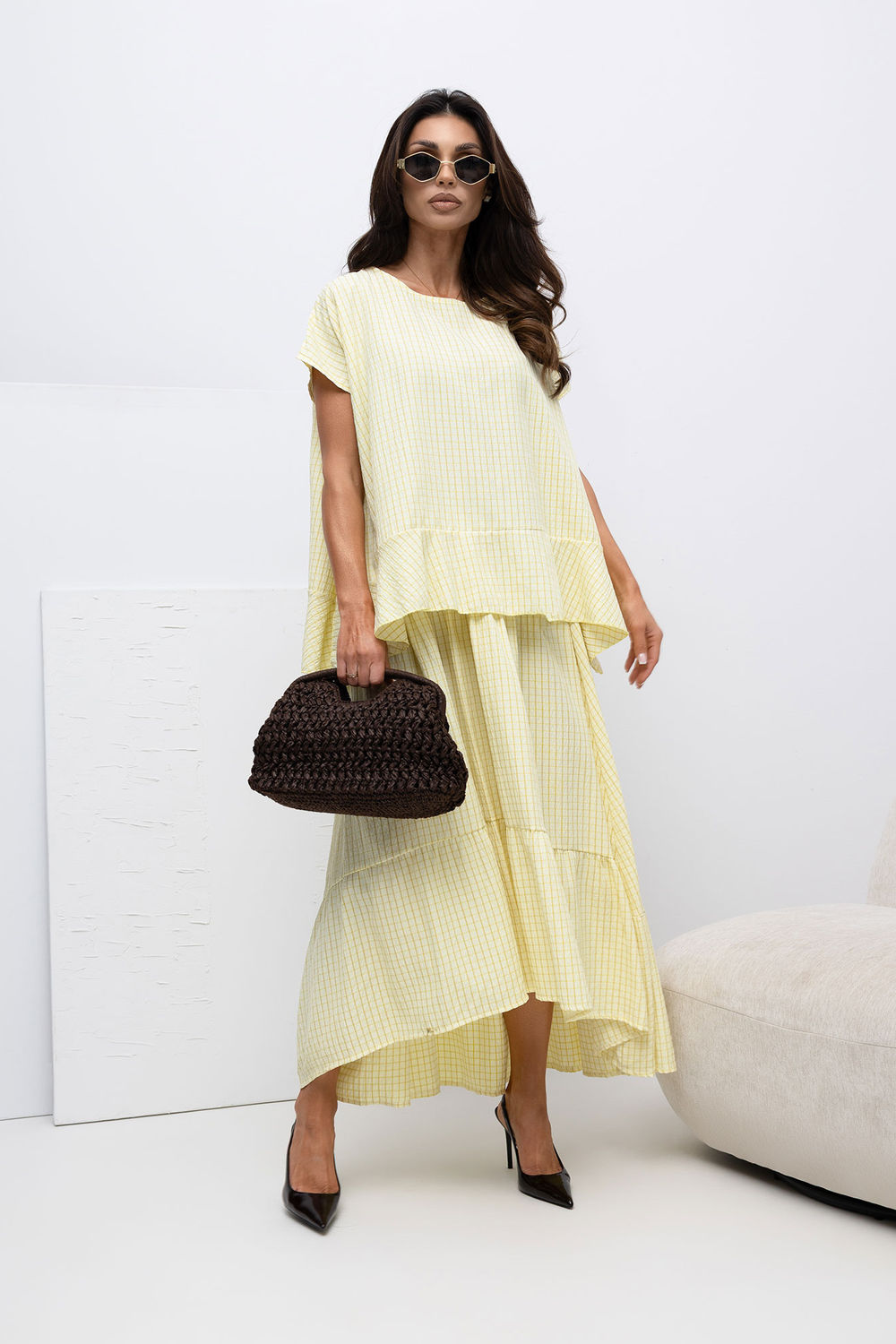 Spódnica Model IT-SD-FL10325.00 Light Yellow - Italy Moda228455 - Żółty - obrazek 2