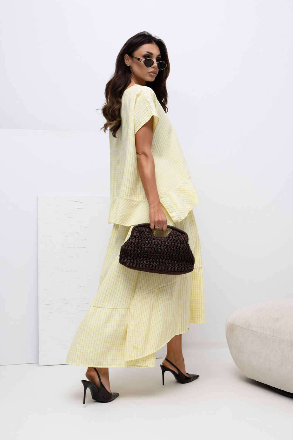 Spódnica Model IT-SD-FL10325.00 Light Yellow - Italy Moda228455 - Żółty - obrazek 3