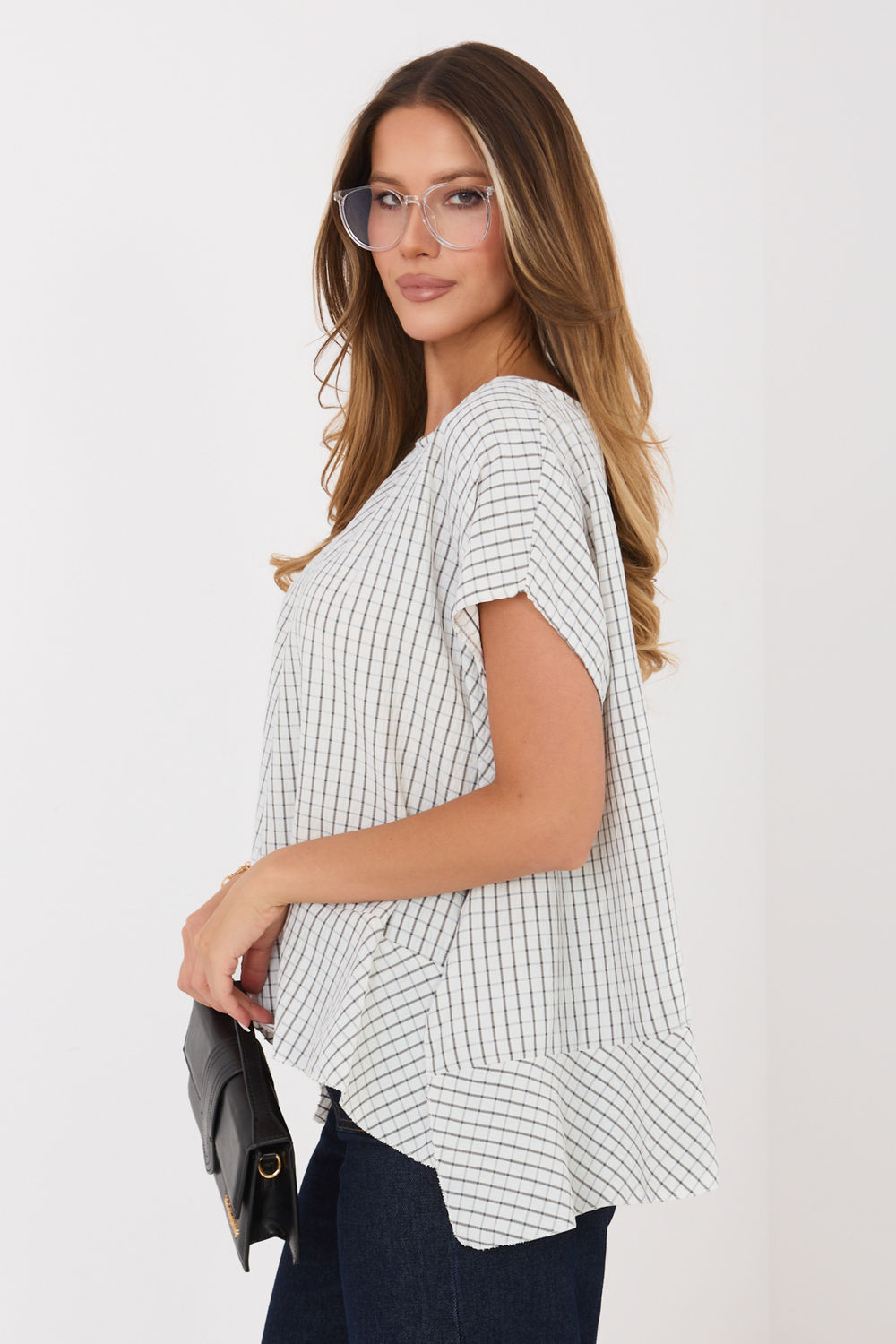 Bluzka Model IT-BZ-FL10332.80 Ecru - Italy Moda228461 - Beżowy - obrazek 4