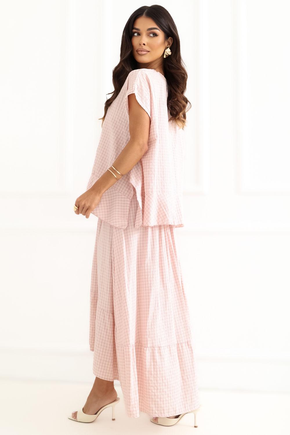 Bluzka Model IT-BZ-FL10332.80 Light Pink - Italy Moda228466 - Różowy - obrazek 3