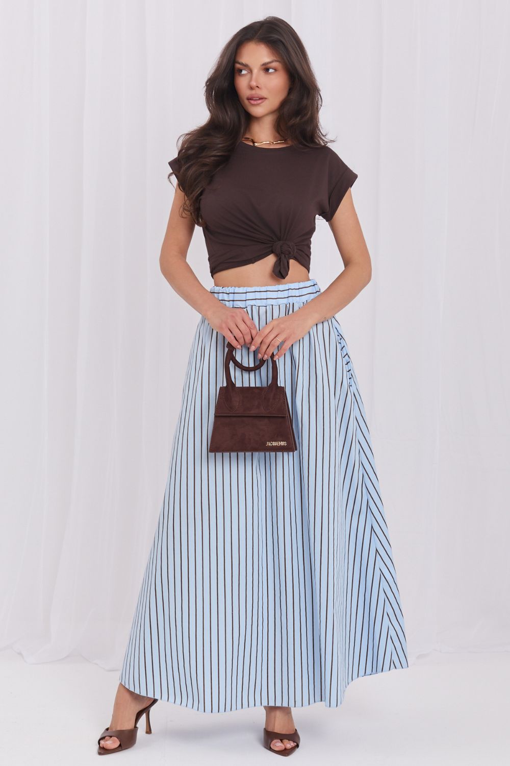 Spódnica Model MI-SD-4349.74 Light Blue - Italy Moda228414 - Niebieski - obrazek 4