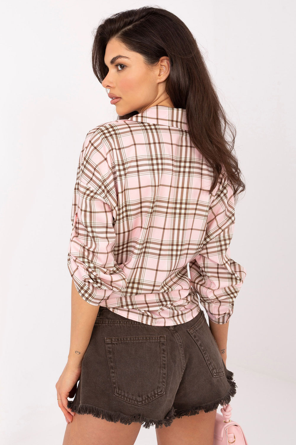Koszula Damska Model IT-KS-16567.01 Light Pink - Italy Moda228897 - Różowy - obrazek 3