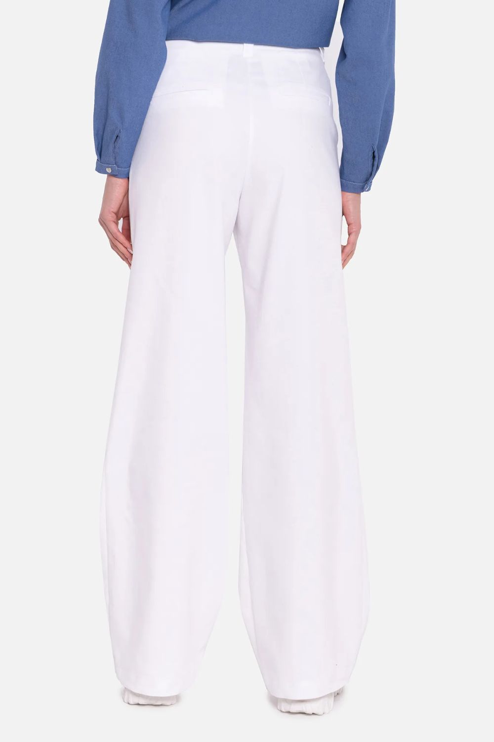 Spodnie Jeansowe spodnie wide leg SD141 White - Nife228924 - Biały - obrazek 3
