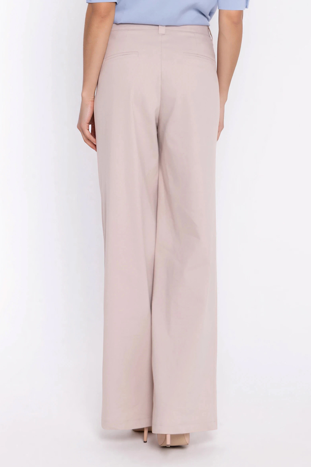 Spodnie Jeansowe spodnie wide leg SD141 Beige - Nife228926 - Beżowy - obrazek 3