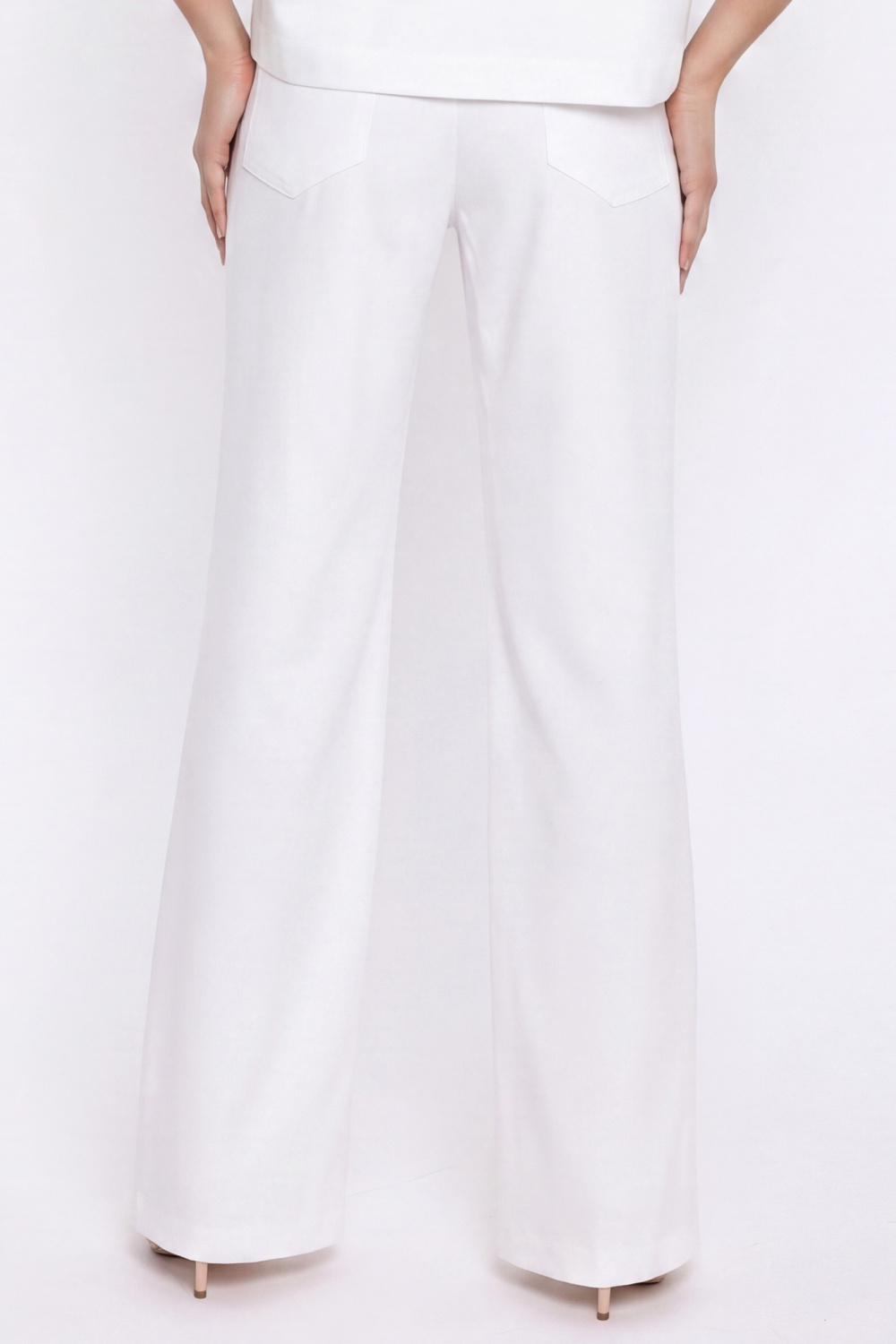 Spodnie Jeansowe spodnie bootcut SD140 White - Nife228927 - Biały - obrazek 3