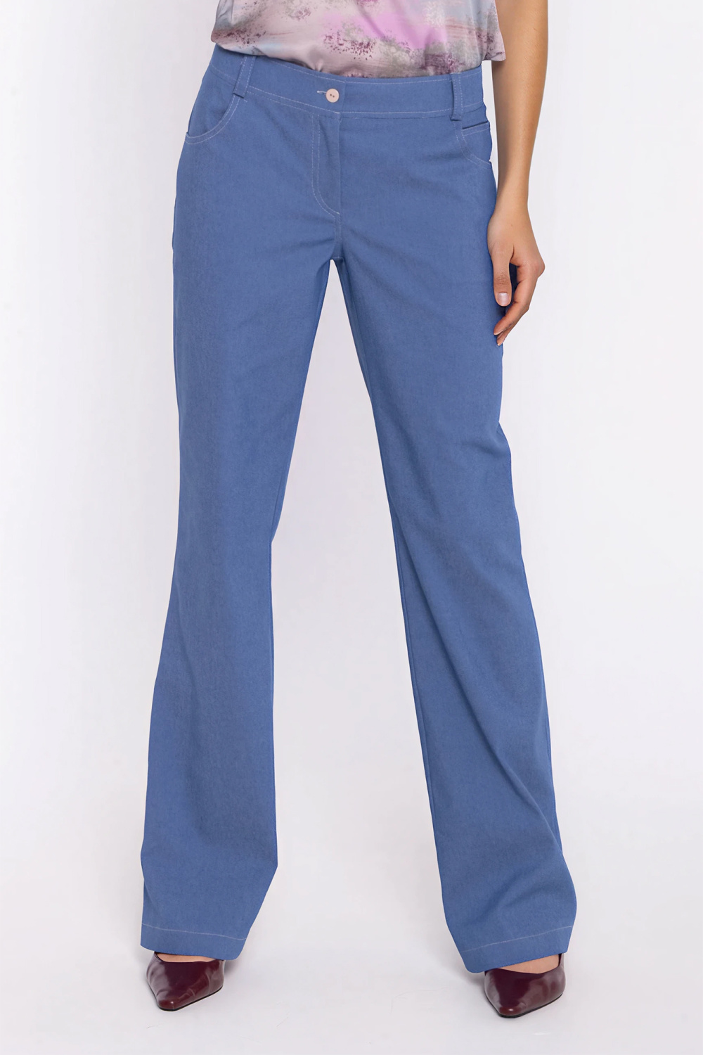 Spodnie Jeansowe spodnie bootcut SD140 Blue Denim - Nife228928 - Niebieski