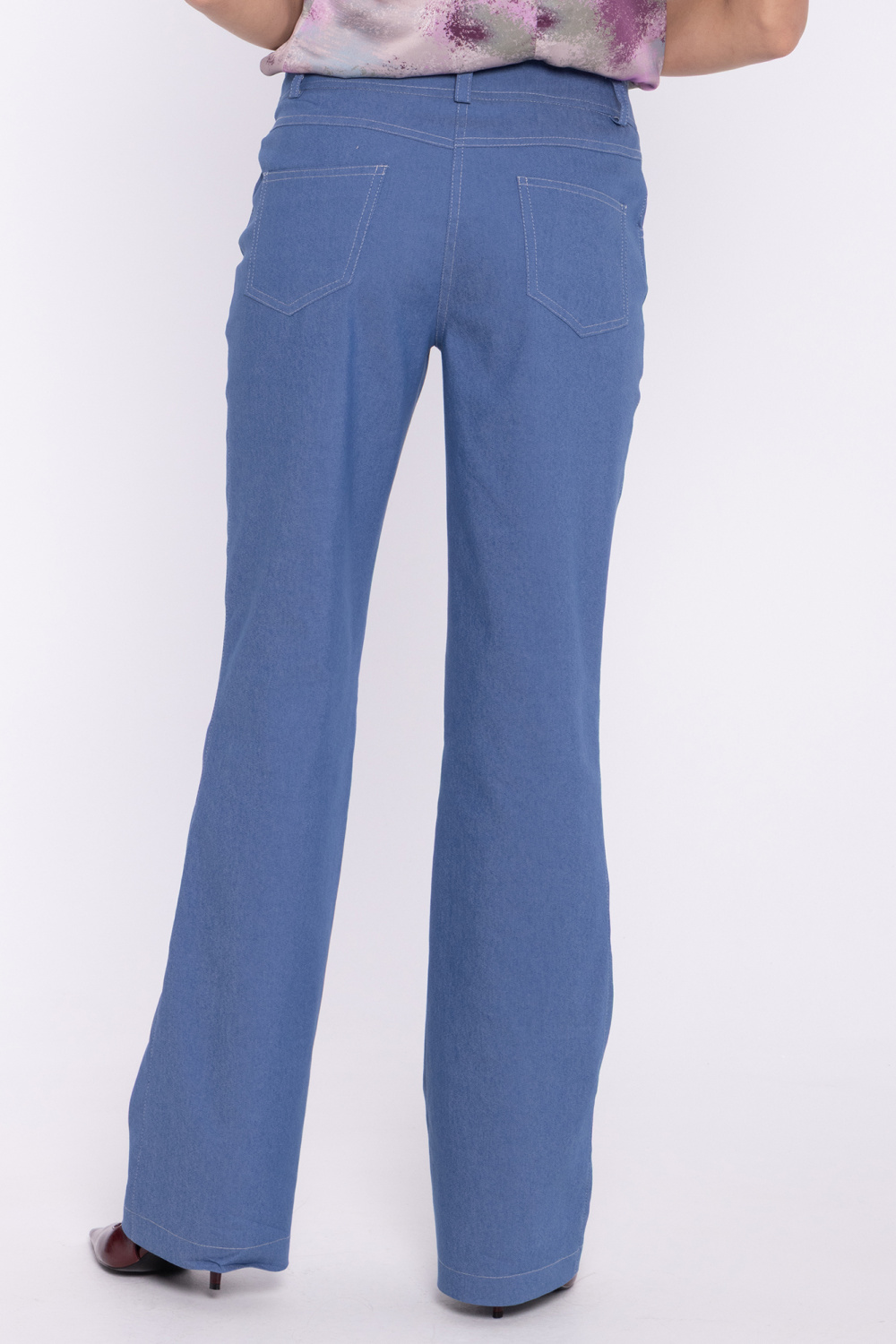 Spodnie Jeansowe spodnie bootcut SD140 Blue Denim - Nife228928 - Niebieski - obrazek 3