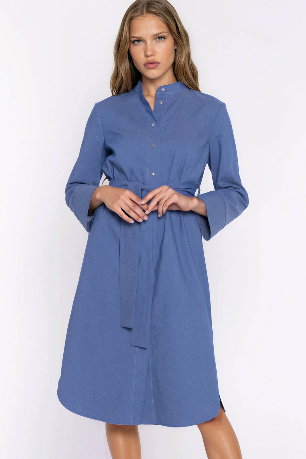 Sukienka Jeansowa sukienka S295 Blue Denim - Nife228930 - Niebieski