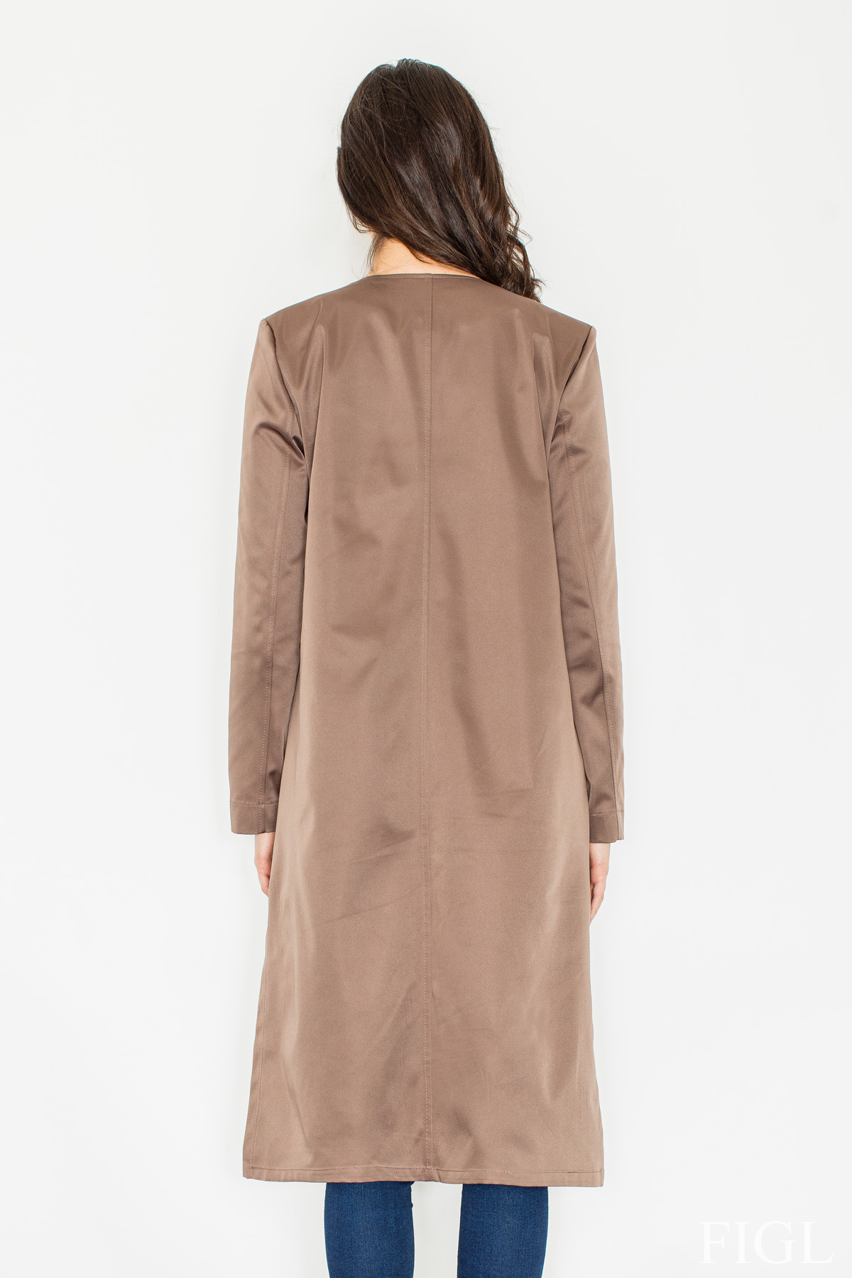 Płaszcz M427 Beige - Figl50058 - Beżowy - obrazek 2