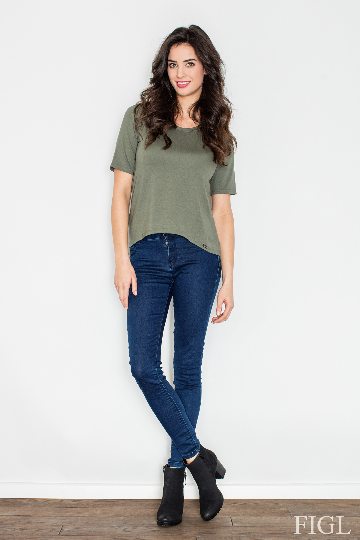 Bluzka M436 Green - Figl50062 - Zielony - obrazek 3