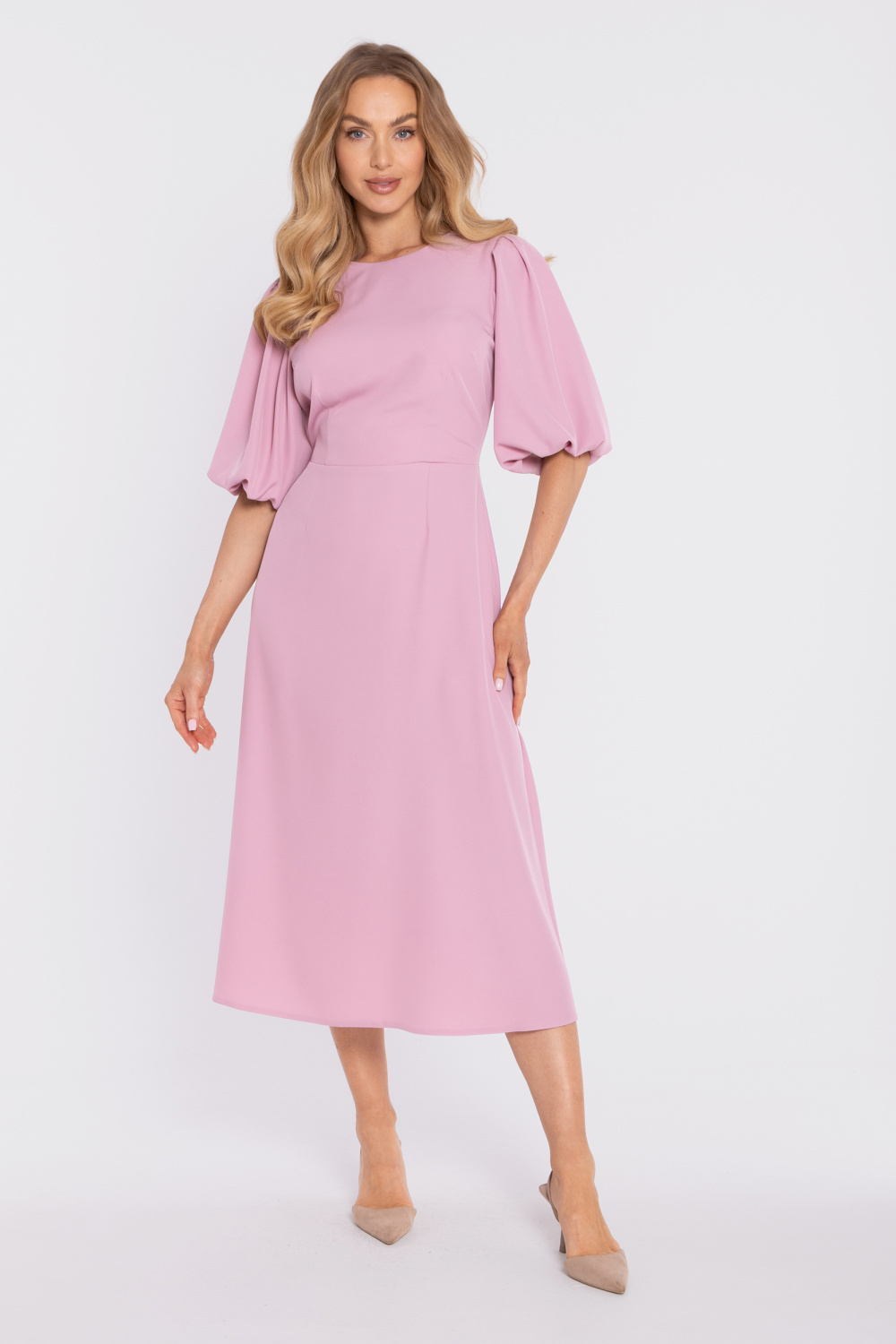 Sukienka Model MOE920 Powder Pink - Moe229456 - Różowy