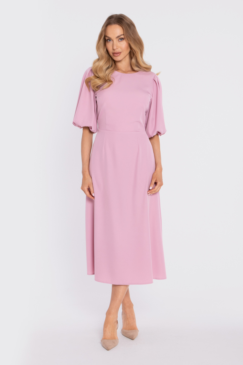 Sukienka Model MOE920 Powder Pink - Moe229456 - Różowy - obrazek 2