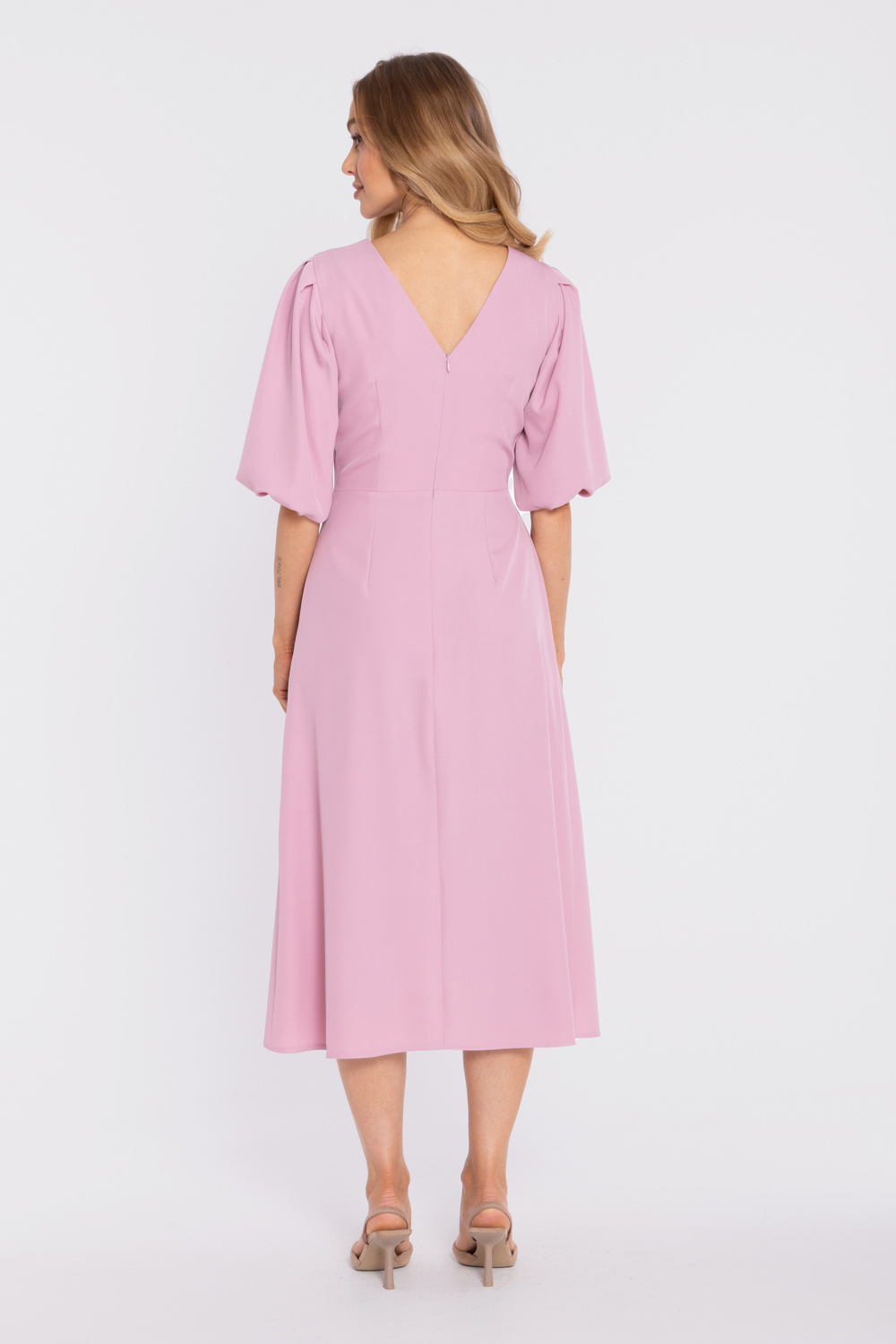 Sukienka Model MOE920 Powder Pink - Moe229456 - Różowy - obrazek 3