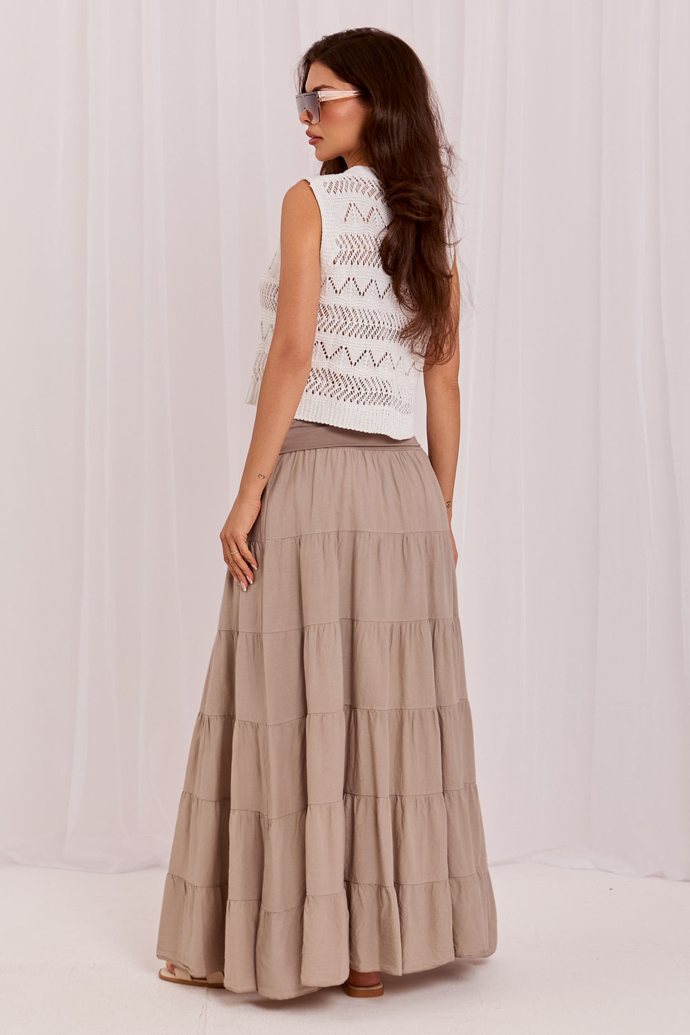 Spódnica Model IT-SD-FL9357MSL.56 Dark Beige - Italy Moda229479 - Beżowy - obrazek 3