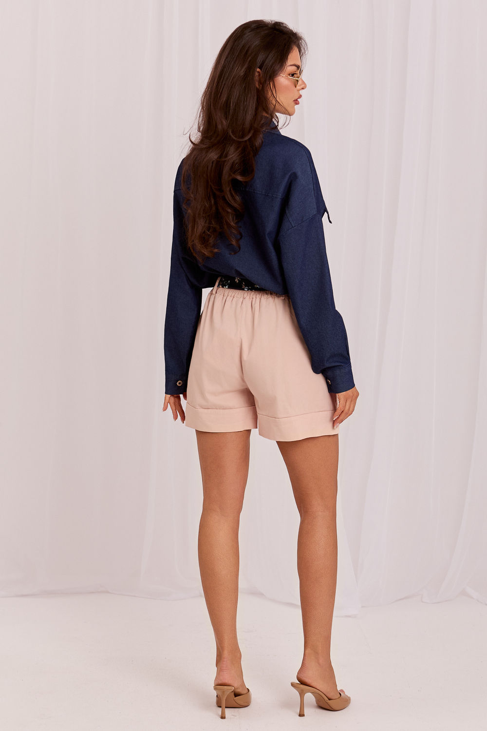 Szorty Damskie Model IT-SN-FL10552SPL-1.47 Light Pink - Italy Moda229488 - Różowy - obrazek 3