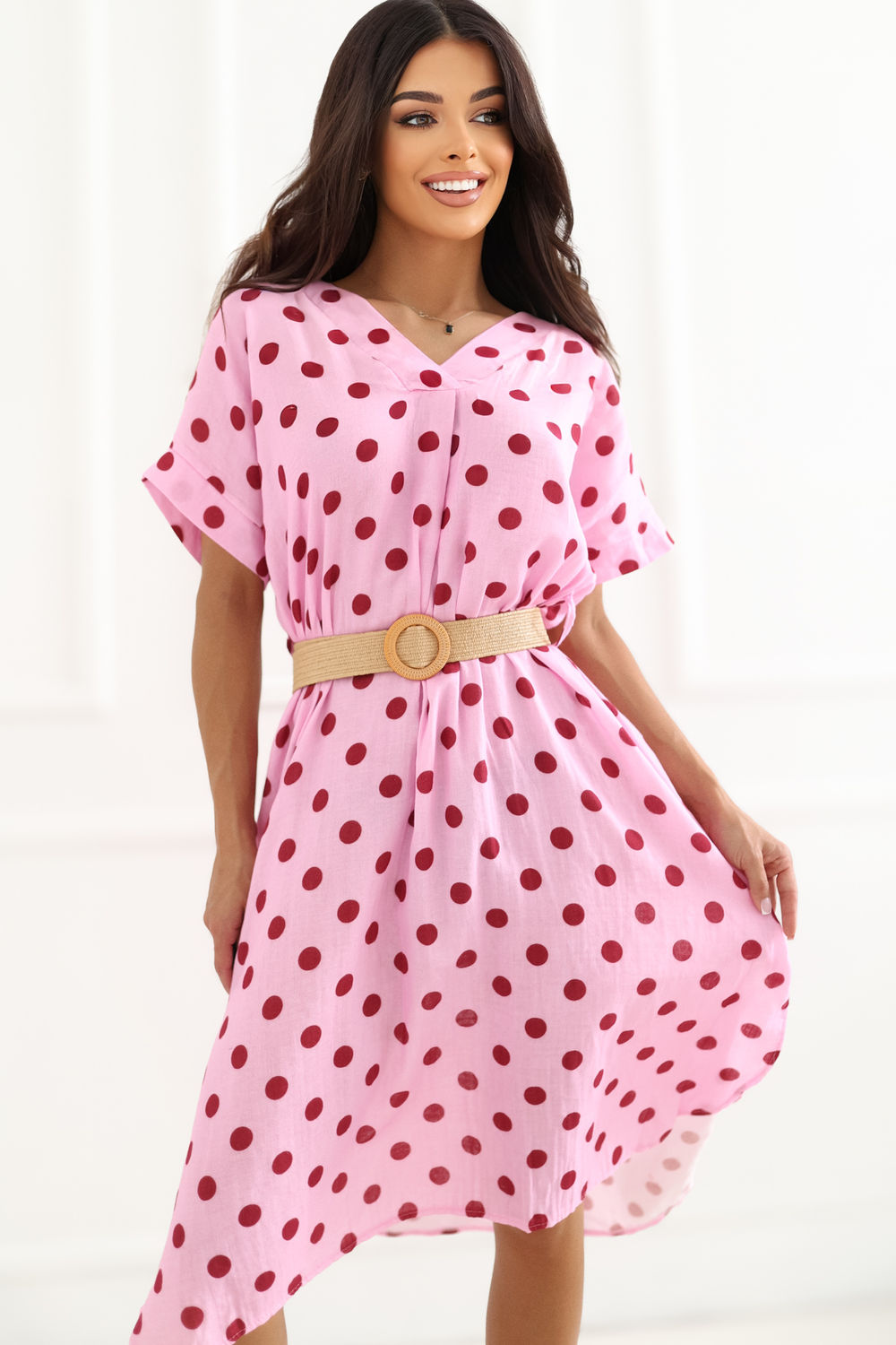 Sukienka Model IT-SK-19070.74 Light Pink - Italy Moda229662 - Różowy