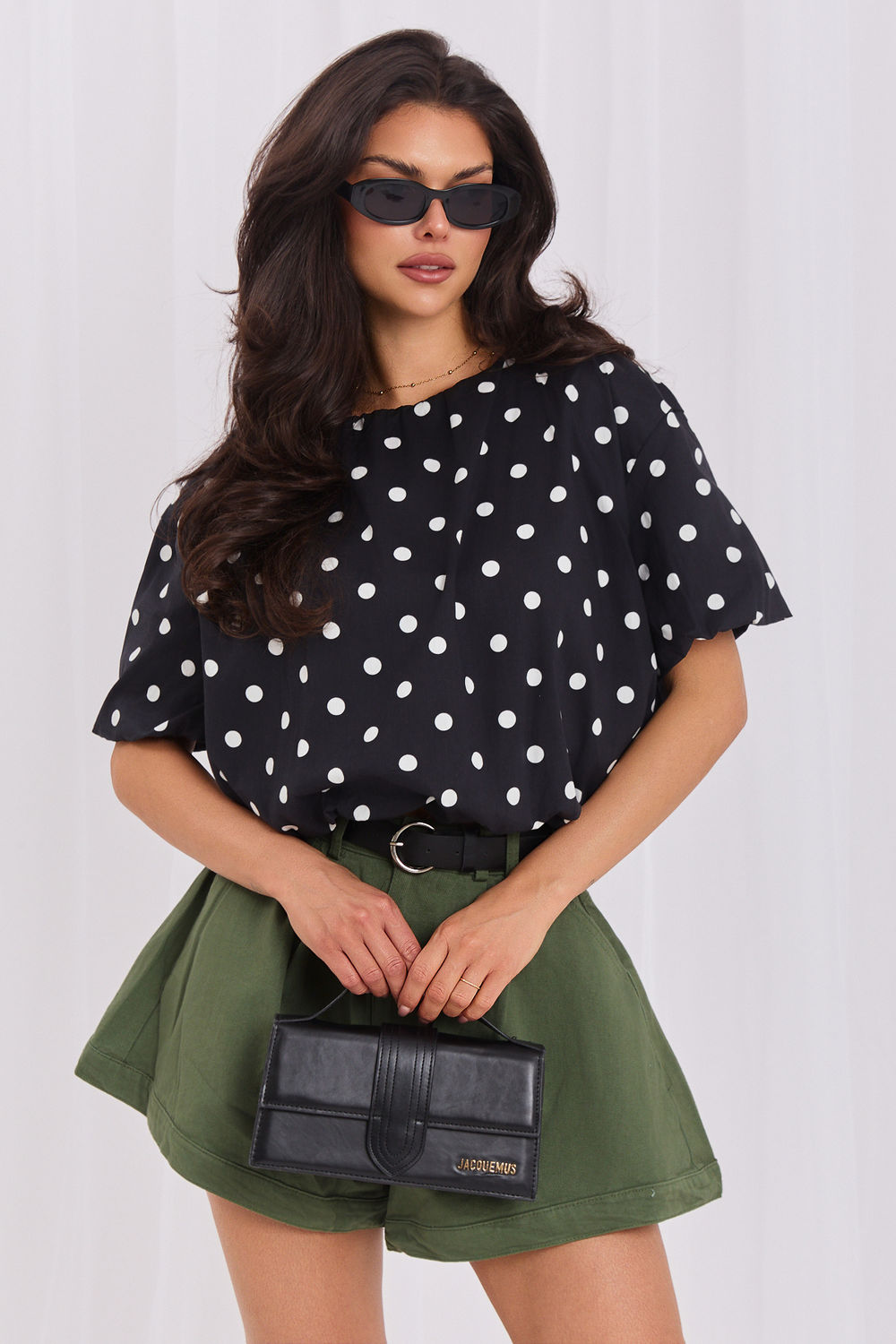Bluzka Model MI-BZ-3471.74 Black - Italy Moda229697 - Czarny