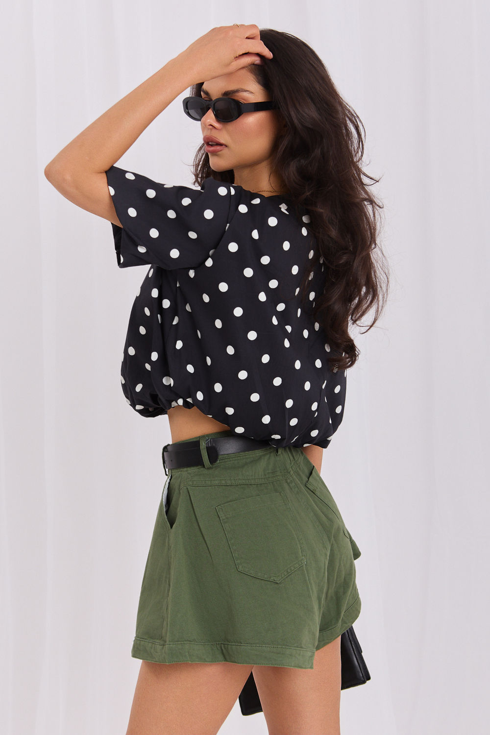 Bluzka Model MI-BZ-3471.74 Black - Italy Moda229697 - Czarny - obrazek 3