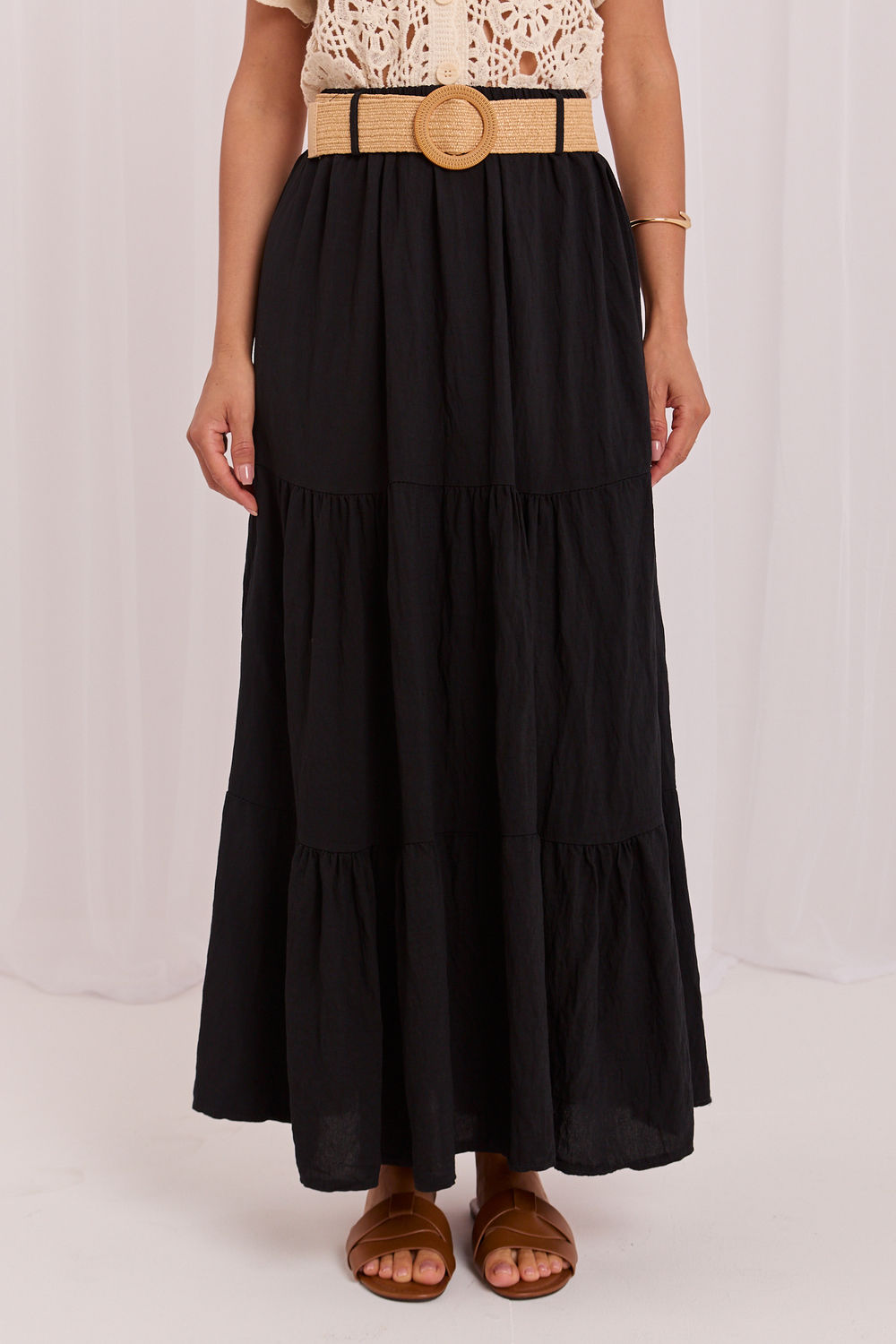 Spódnica Model MO-SD-25013.27 Black - Italy Moda229814 - Czarny
