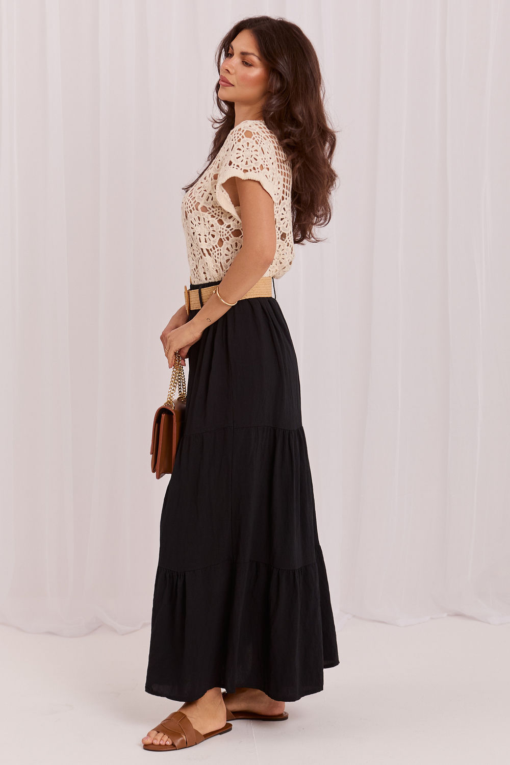 Spódnica Model MO-SD-25013.27 Black - Italy Moda229814 - Czarny - obrazek 3