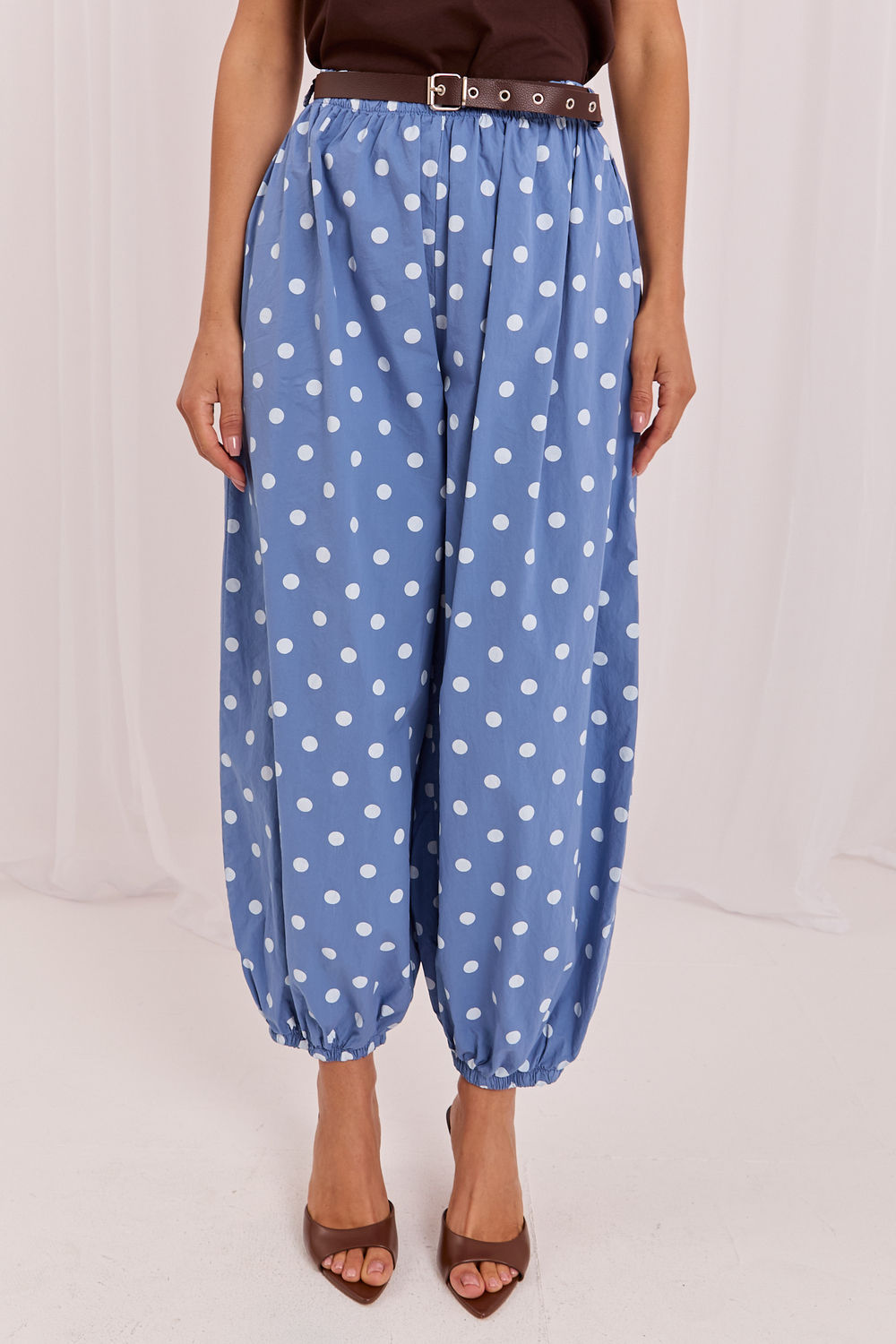Spodnie Damskie Model MO-SP-13588.95 Blue - Italy Moda229816 - Niebieski