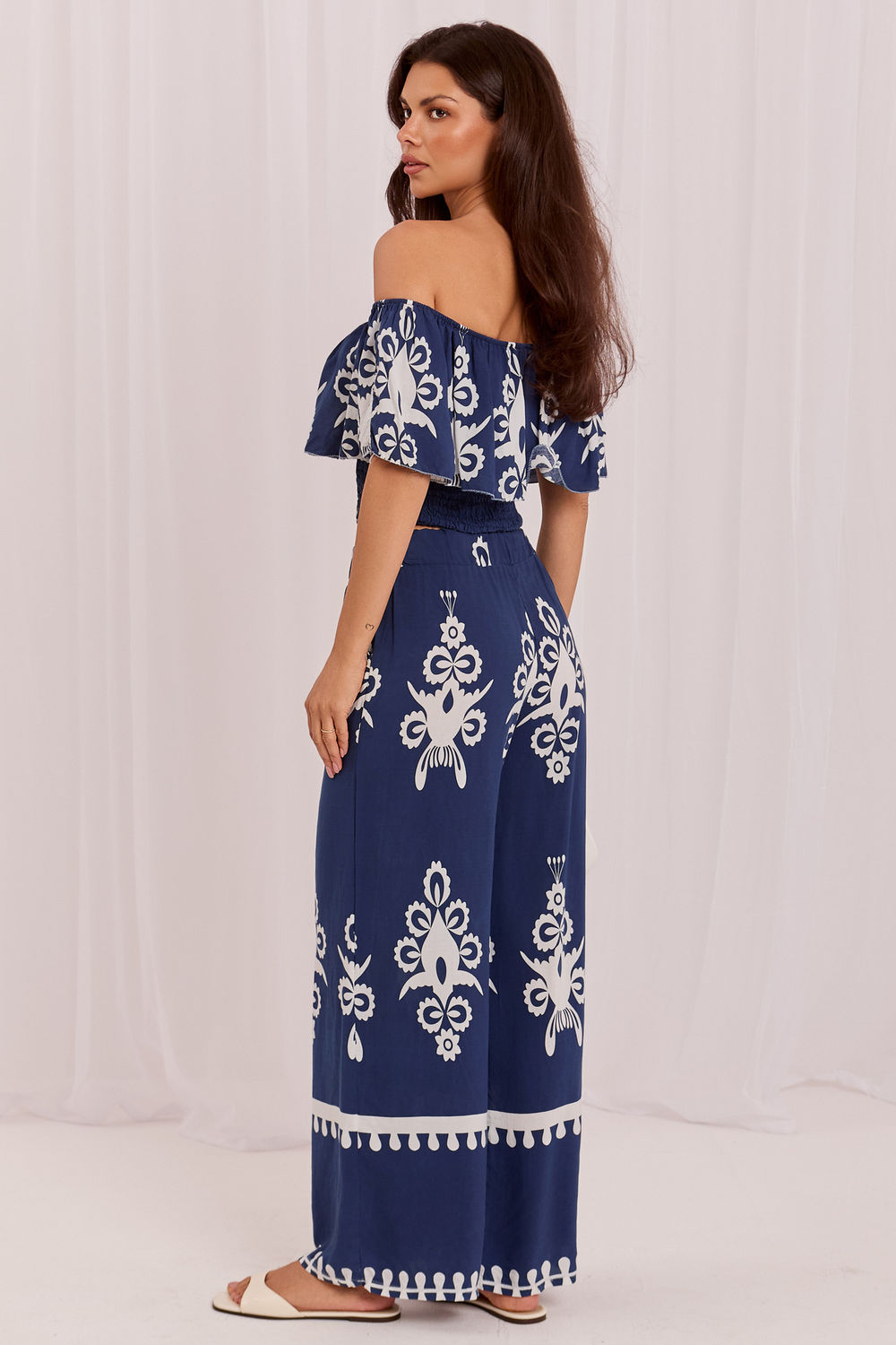 Spodnie Komplet Model MO-KMPL-126175.85 Navy - Italy Moda229819 - Granatowy - obrazek 3