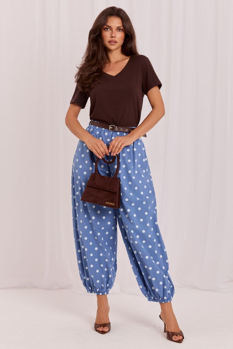 Spodnie Damskie Model MO-SP-13588.95 Blue - Italy Moda229816 - Niebieski - obrazek 4