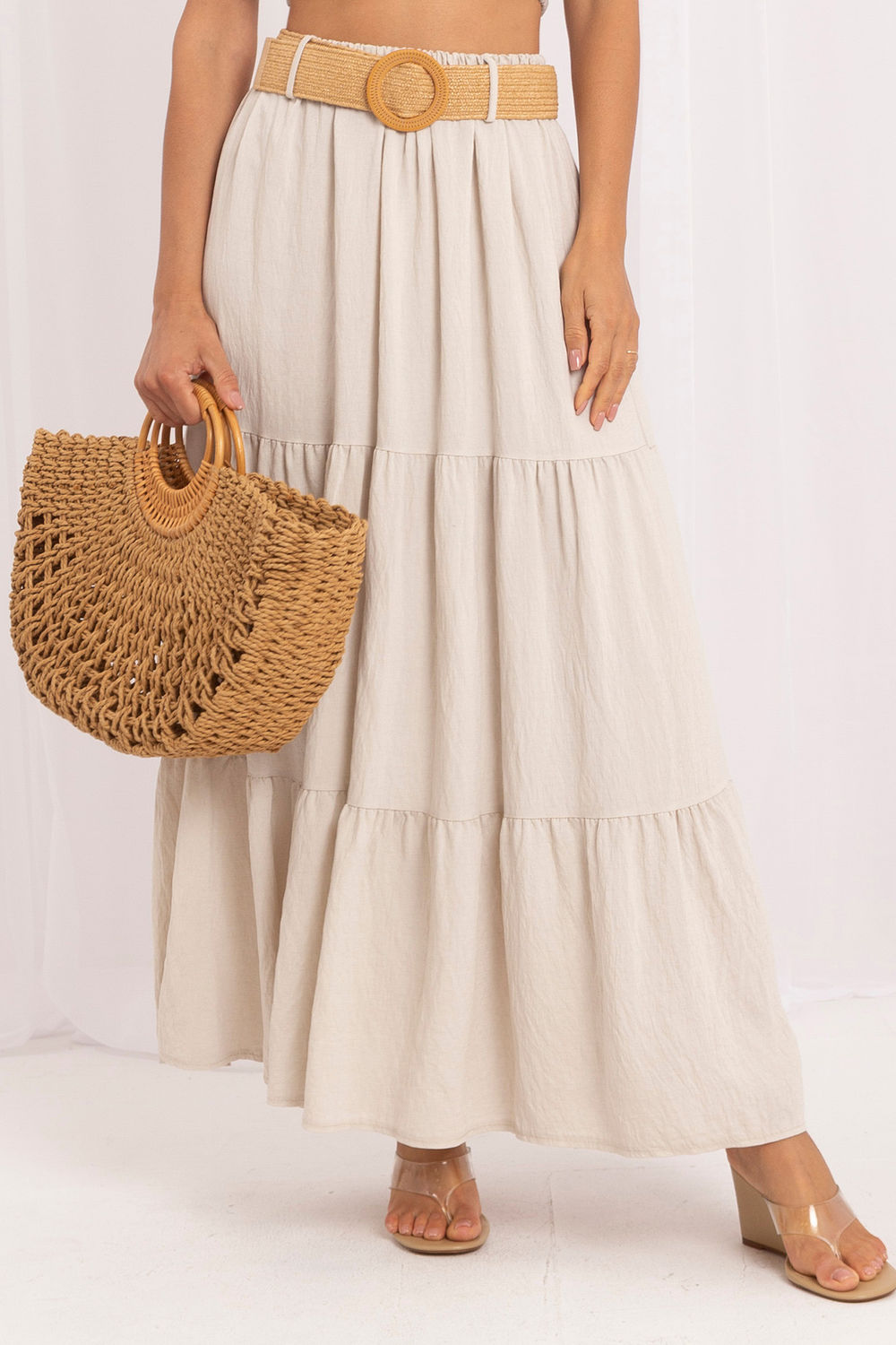 Spódnica Model MO-SD-25013.48 Light Beige - Italy Moda229935 - Beżowy