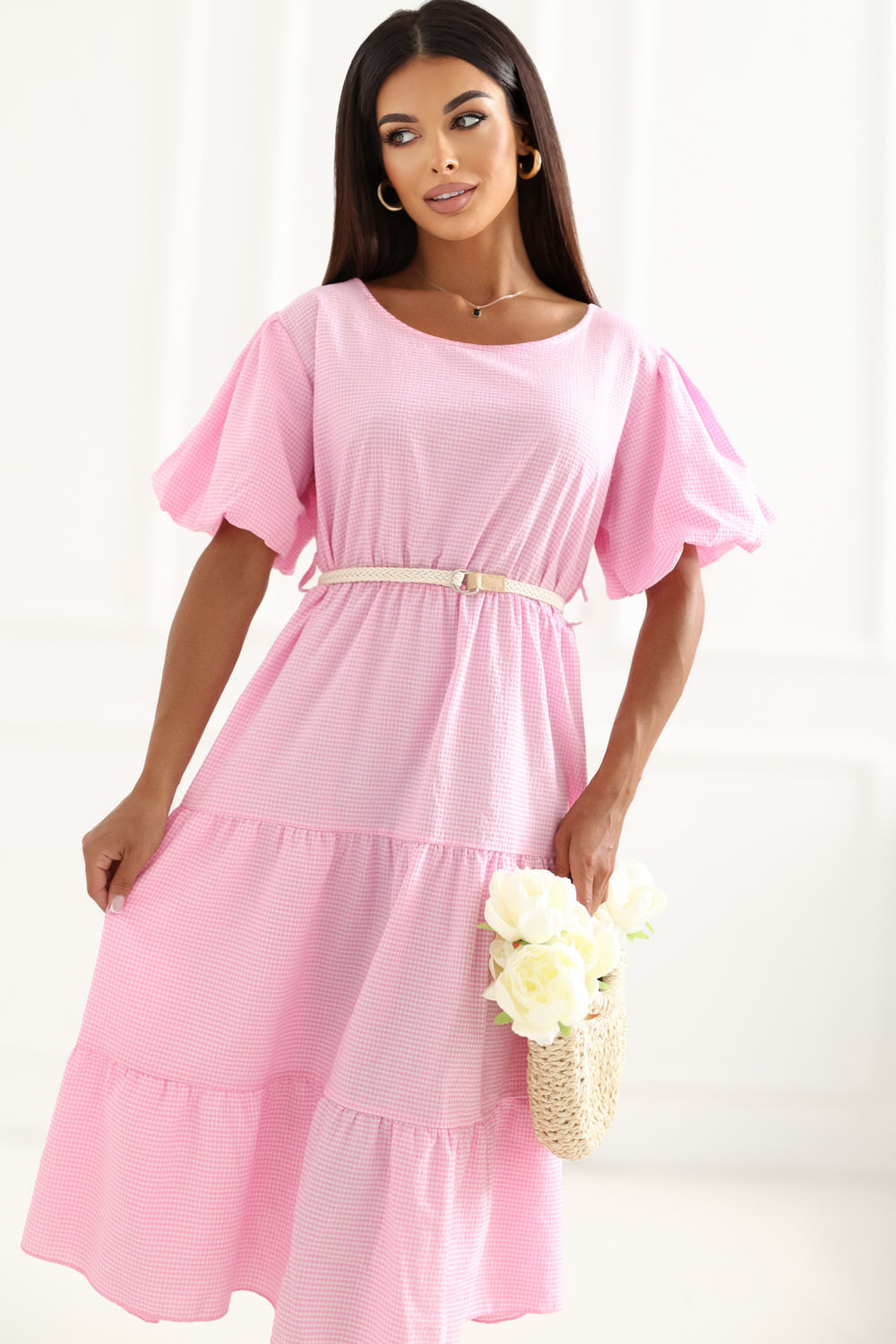 Sukienka Model MO-SK-8849.14 Pink - Italy Moda230148 - Różowy