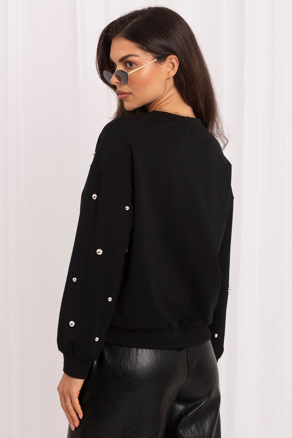 Bluza Damska Model IR-BL-R2697.04P Black - Italy Moda230154 - Czarny - obrazek 3