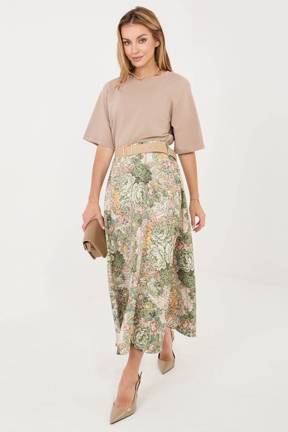 Spódnica Model IT-SD-FL9850-2.17 Green - Italy Moda230173 - Zielony