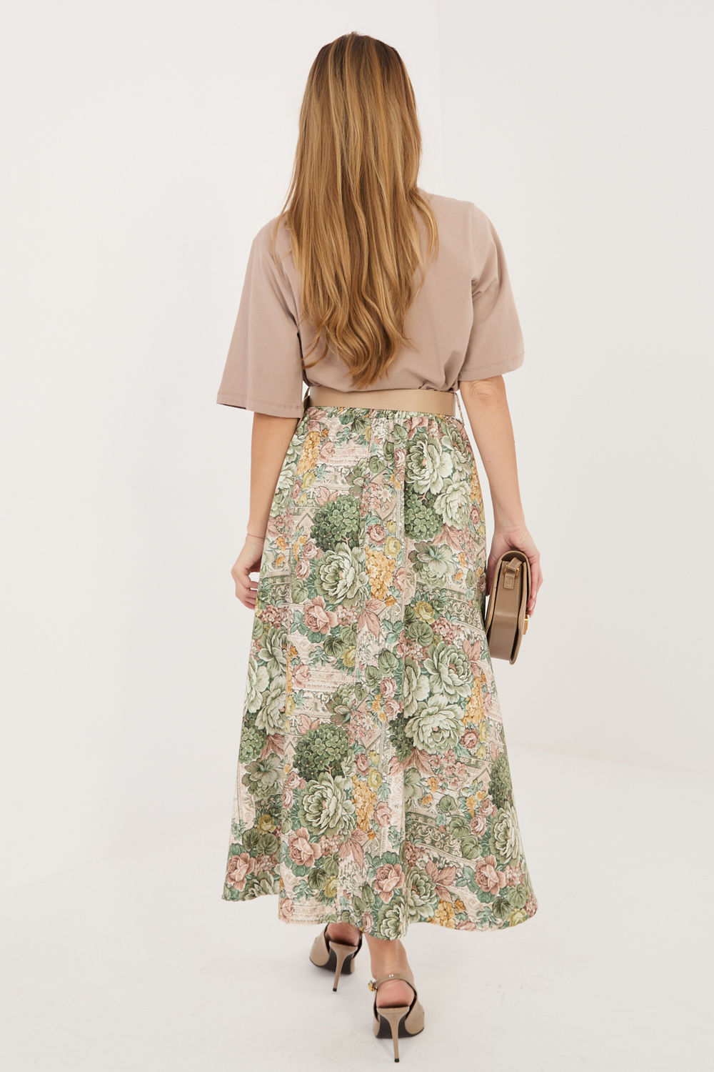 Spódnica Model IT-SD-FL9850-2.17 Green - Italy Moda230173 - Zielony - obrazek 3