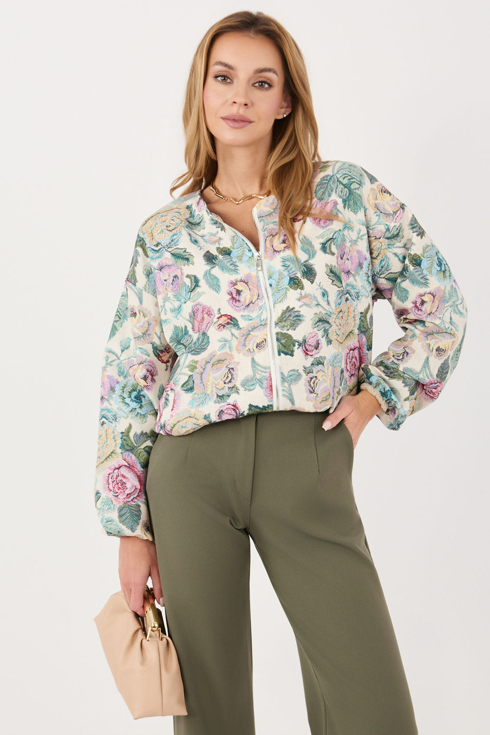 Kurtka Damska Model IT-KR-FL10357-1.30 Green - Italy Moda230174 - Zielony