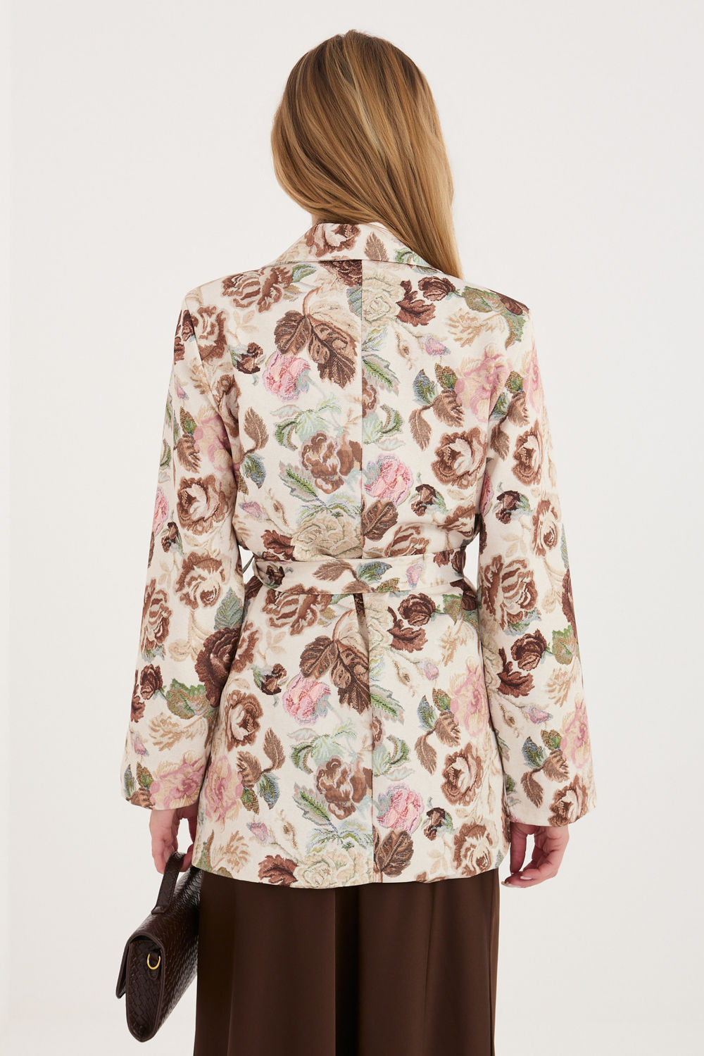 Marynarka Model IT-MA-FL10158.02 Brown - Italy Moda230176 - Brązowy - obrazek 3