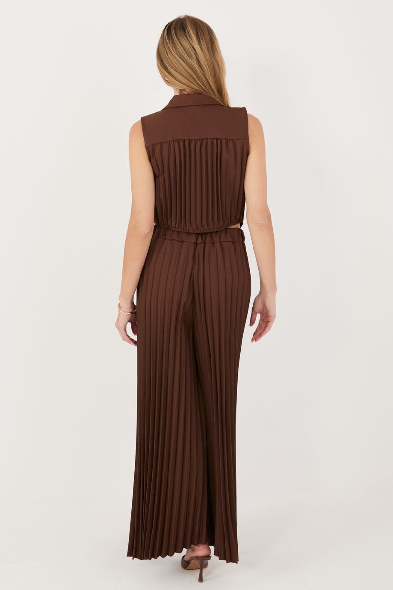 Spodnie Komplet Model IT-KMPL-21223.18 Dark Brown - Italy Moda230169 - Brązowy - obrazek 4