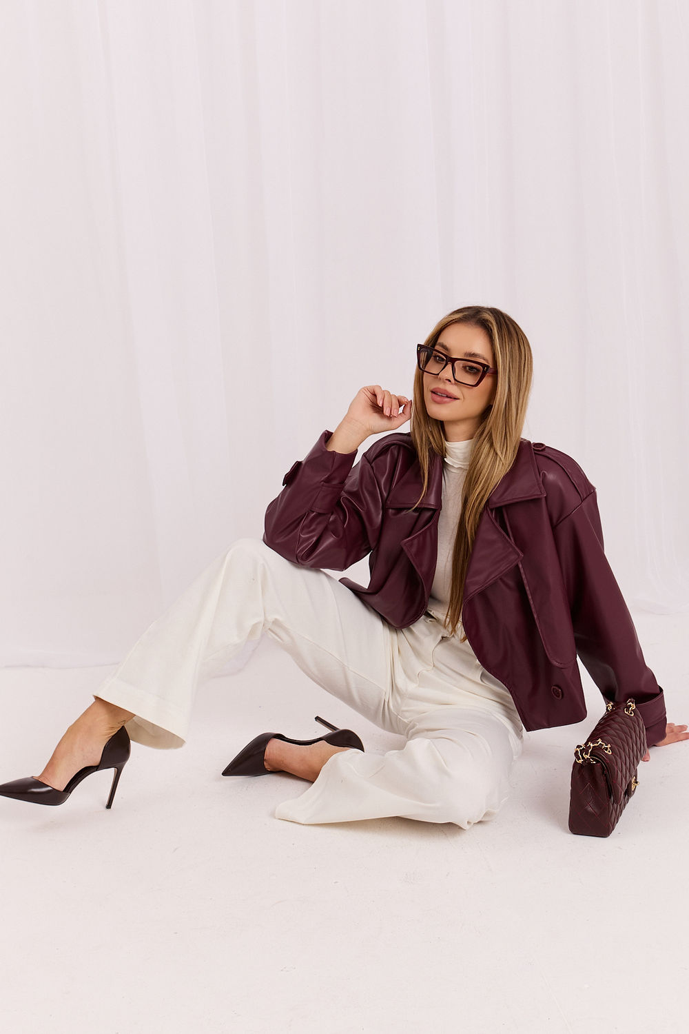 Spodnie Jeansy Damskie Model LK-SP-510142.86 White - Lakerta230412 - Biały