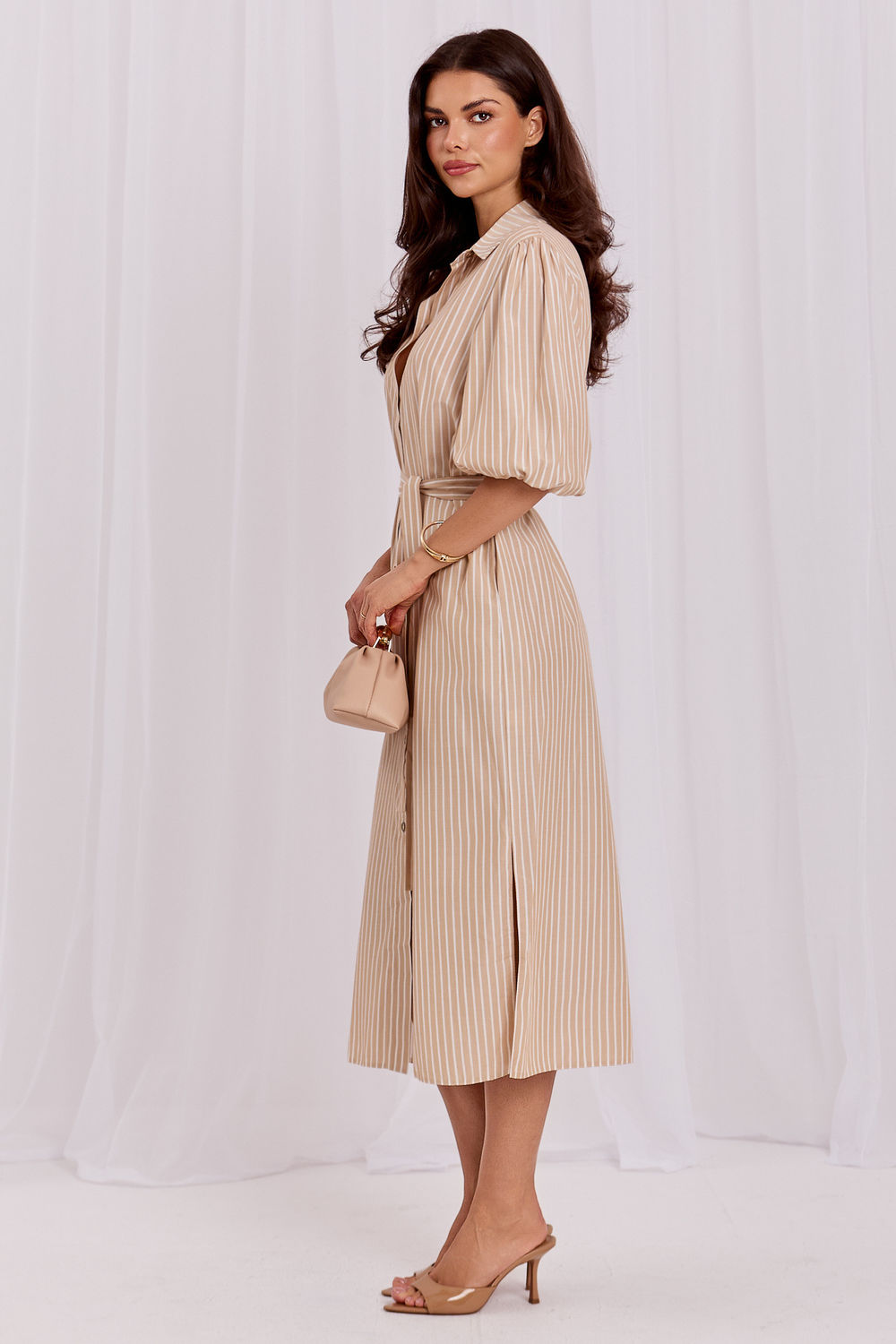Sukienka ModelLK-SK-510014.27P Beige - Lakerta230413 - Beżowy - obrazek 2