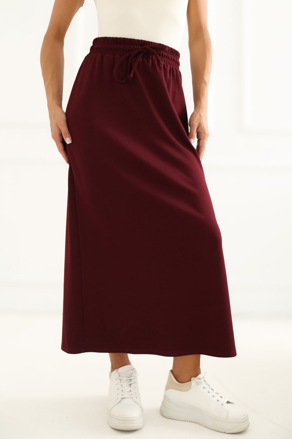 Spódnica Model LK-SD-510263.16 Bordo - Lakerta230418 - Czerwony