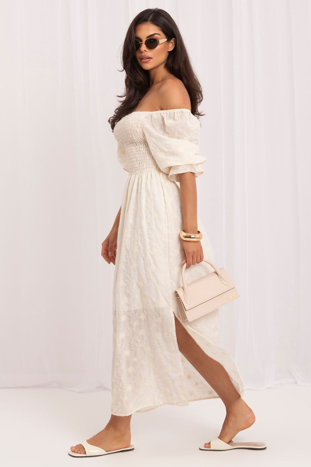 Sukienka Model LK-SK-510102.99 Light Beige - Lakerta230419 - Beżowy - obrazek 2