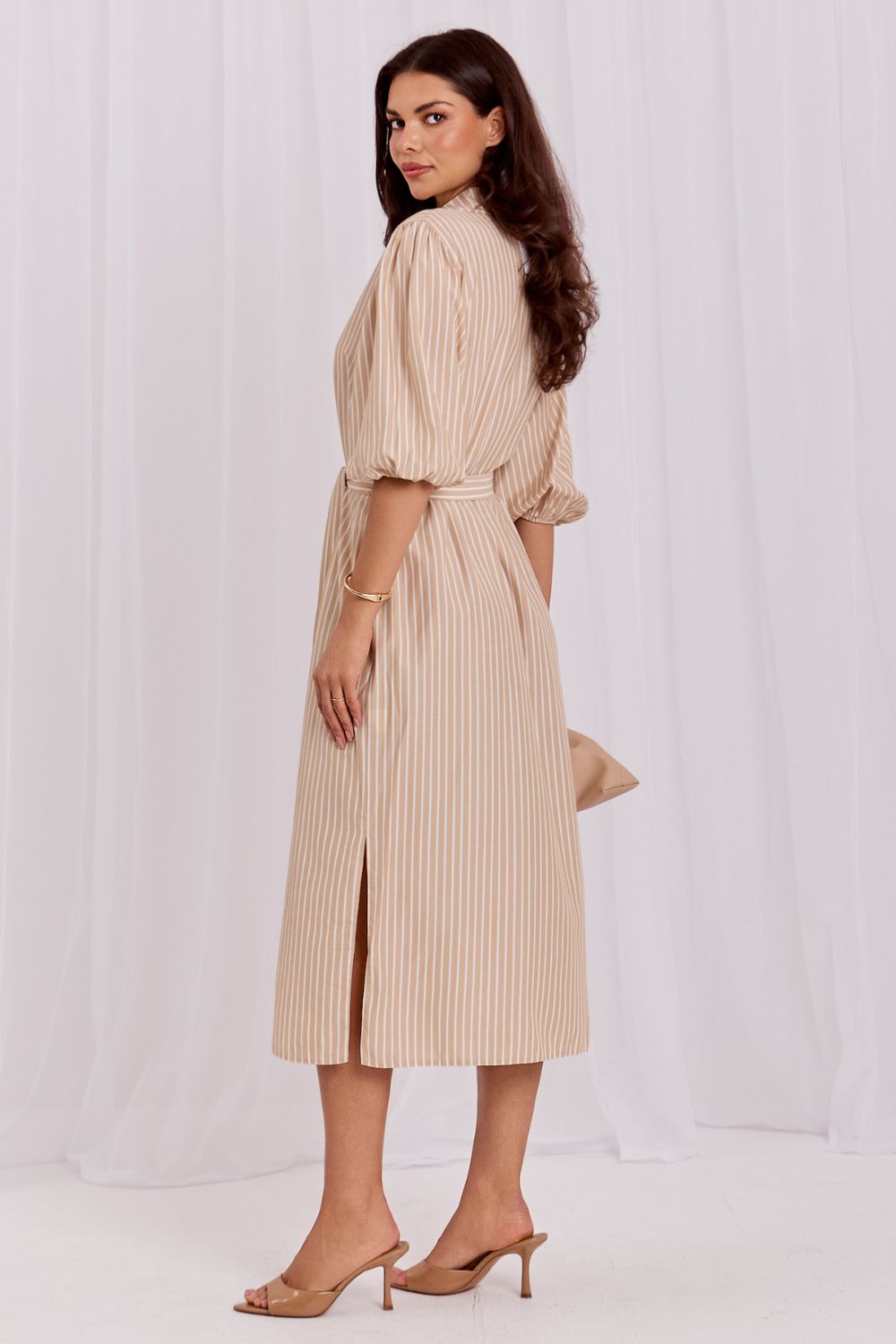 Sukienka ModelLK-SK-510014.27P Beige - Lakerta230413 - Beżowy - obrazek 3