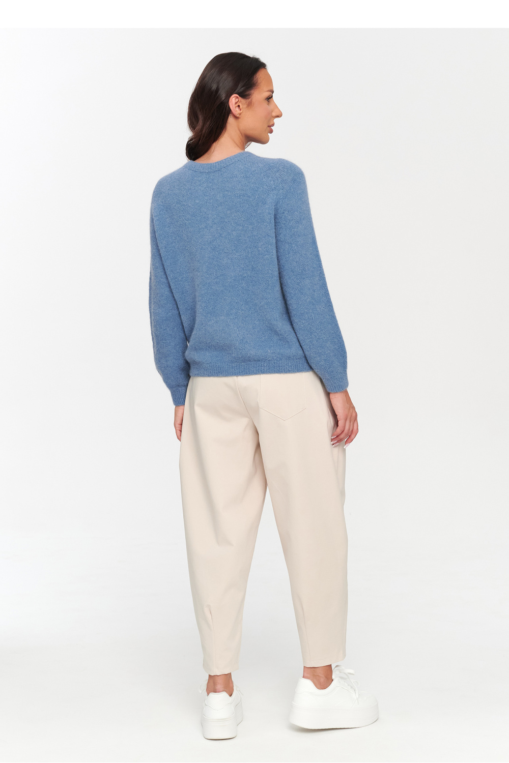 Sweter Damski Model C80 Denim - Makadamia230856 - Niebieski - obrazek 3