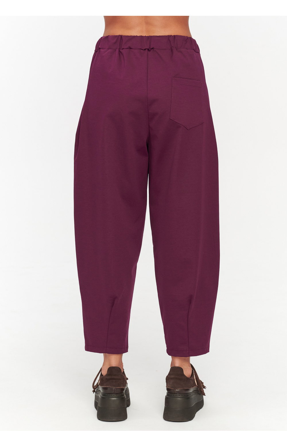 Spodnie Damskie Model C79 Bordo - Makadamia230862 - Czerwony - obrazek 3