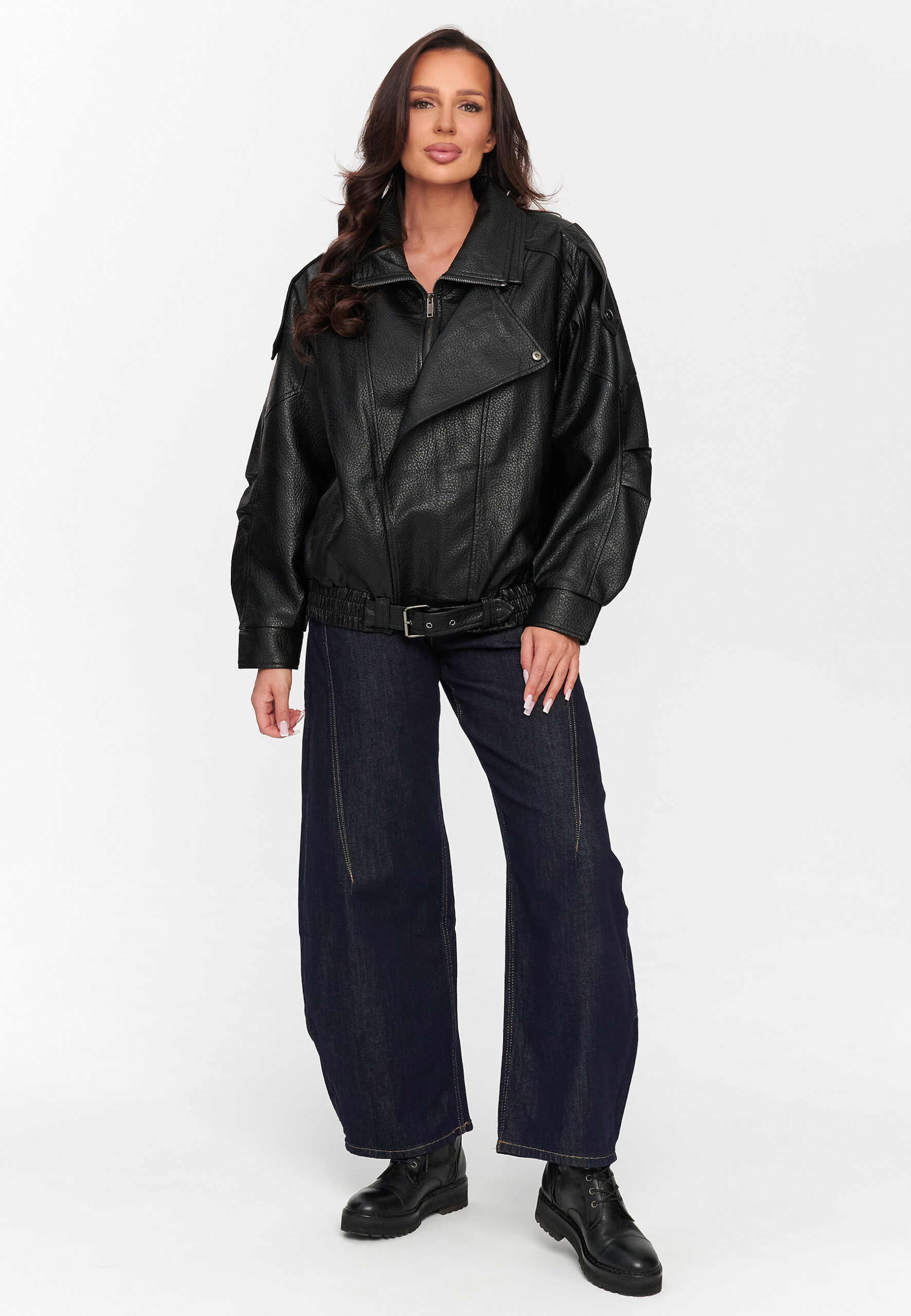 Kurtka Damska Model C77 Black - Makadamia230865 - Czarny - obrazek 2
